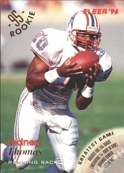 Rodney Thomas Houston Oilers 1996 Fleer NFL #56